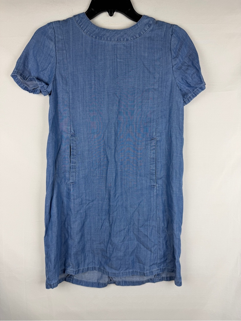 Vince Kids Blue Chambray Short Sleeve Dress